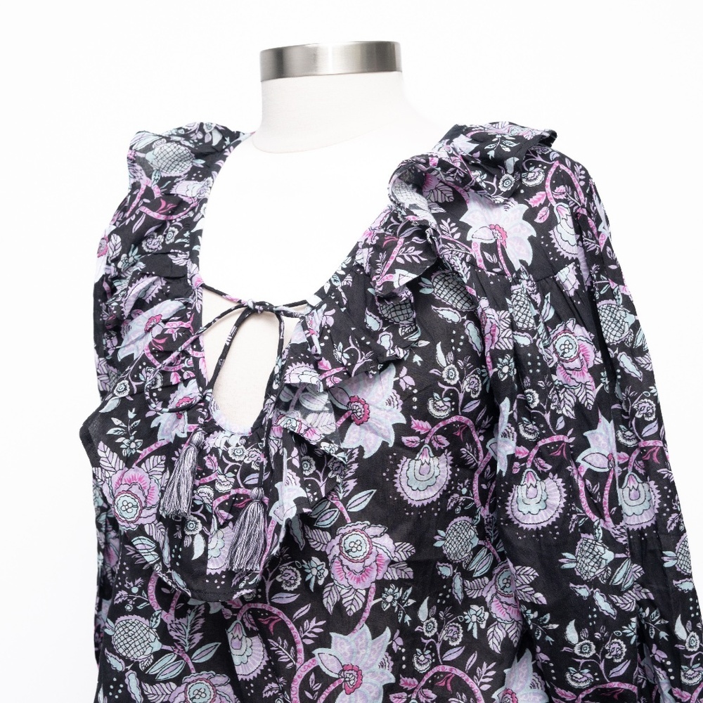 Mille‎ - May Linen Ruffle Blouse - Picture 8 of 11